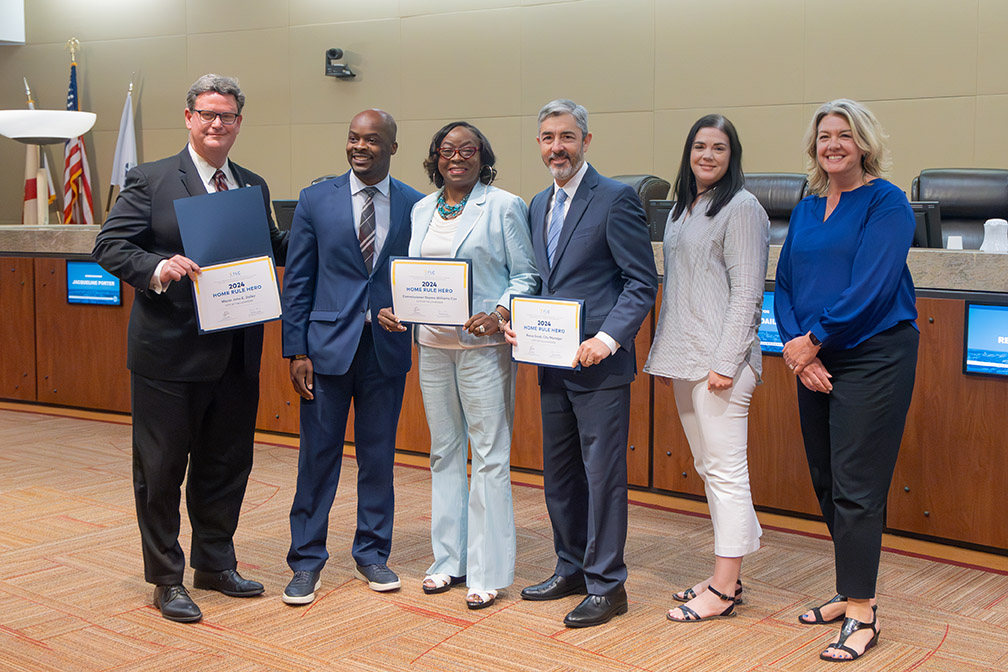 Tallahassee Mayor John E. Dailey, City Commissioner Dianne Williams-Cox and City Manager Reese Goad