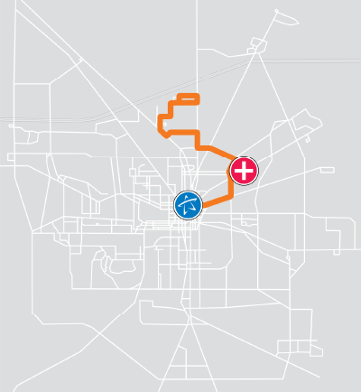 San Luis Route Mini Map